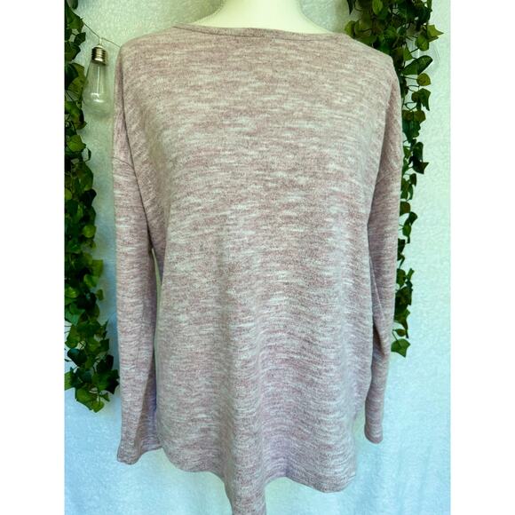 Cupio Blush Light Pink Long Sleeve Sweater Top Women's Large - Picture 2 of 12